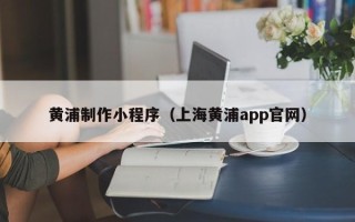 东阳黄浦制作小程序（上海黄浦app官网）